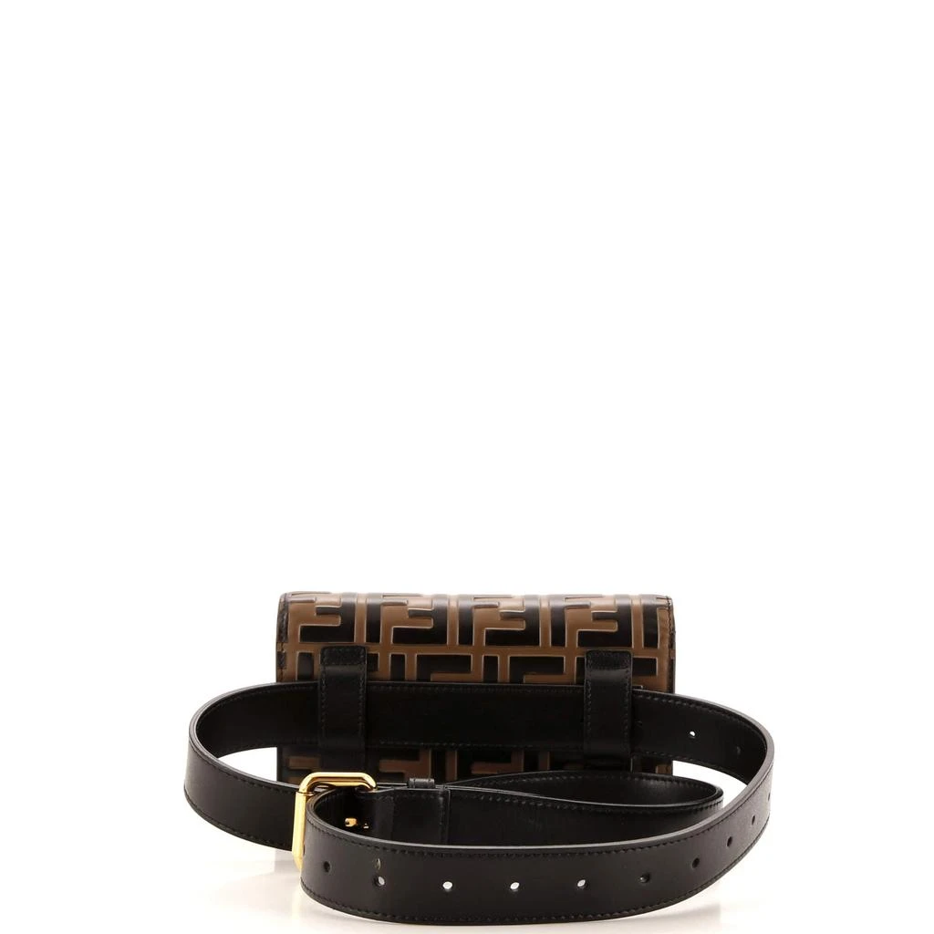 Fendi F is  Convertible Belt Bag Leather with Zucca Embossed Detail 3