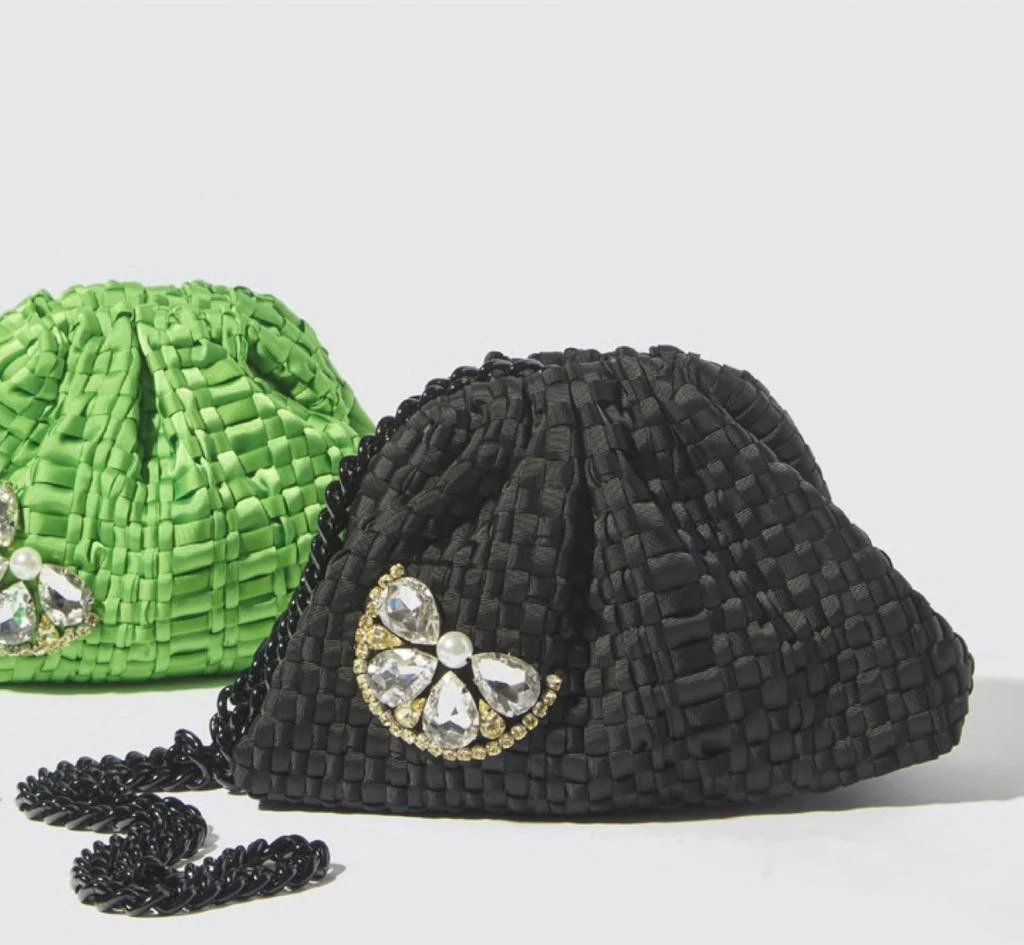 Maria La Rosa Maria La Rosa - Women
s Crystal Lemon Mini Game Clutch Bag 2