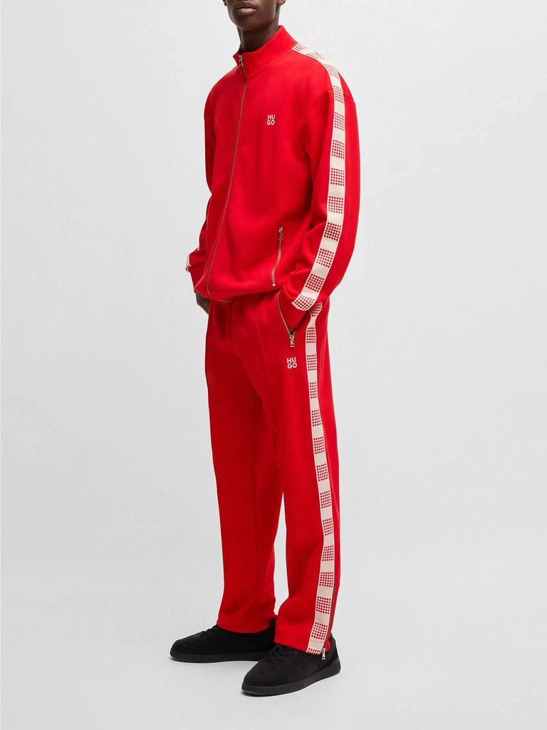 Hugo Boss Tracksuit Bottoms with Checked Tape 6