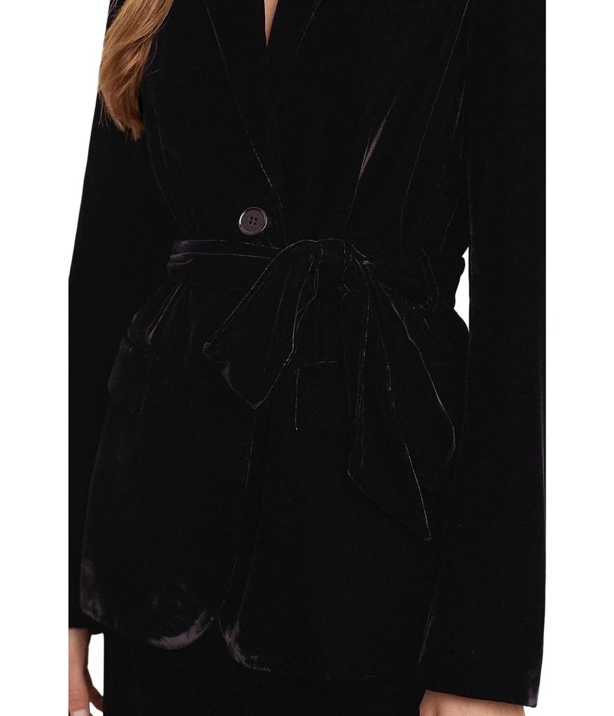 Lauren Ralph Lauren Belted Velvet Blazer 3