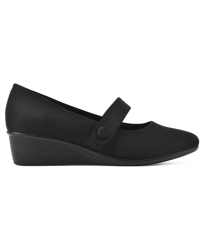 White Mountain Women's Brightly Mary-Jane Style Wedge