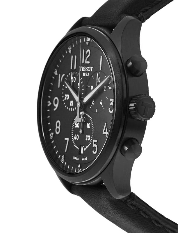 Tissot Tissot Chrono XL Vintage Black Dial Leather Strap Men's Watch T116.617.36.052.00 3