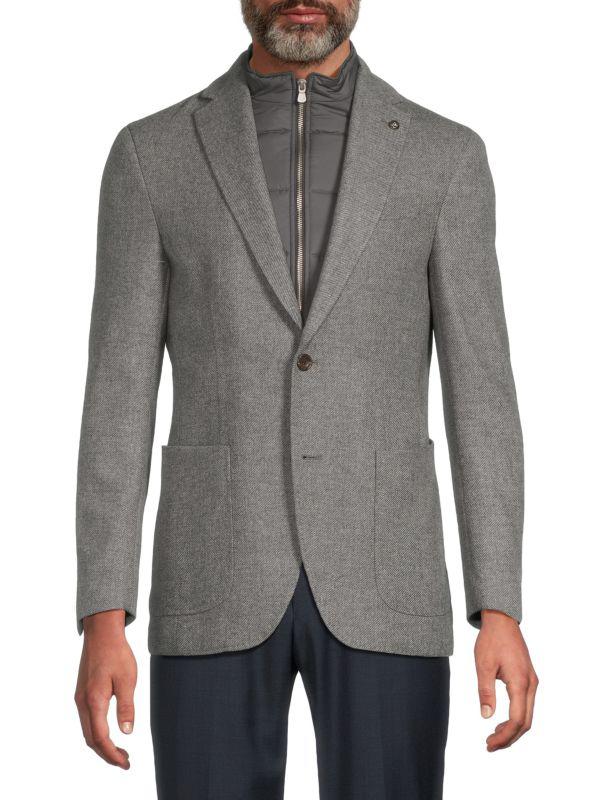 Jack Victor Brice Wool Blend Sportcoat With Bib