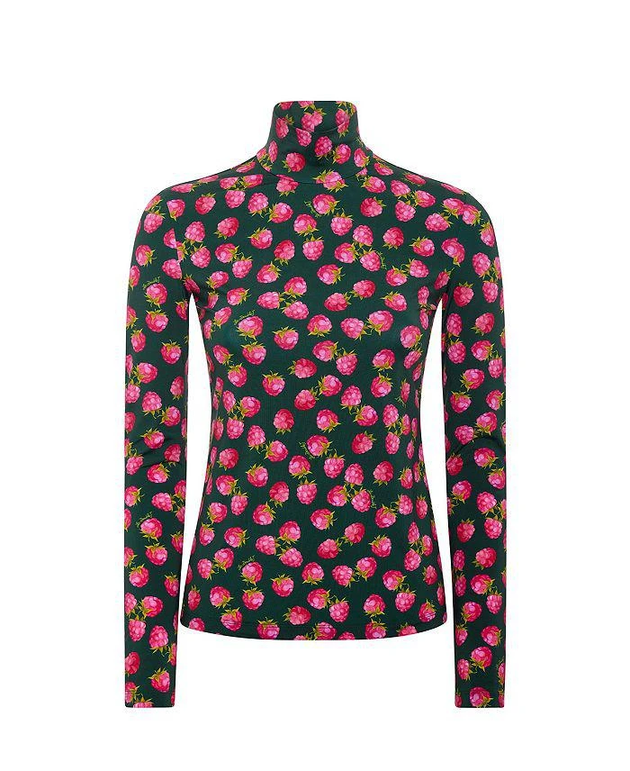 LA DOUBLE J Lampone Mini Emerald Turtleneck Top 3