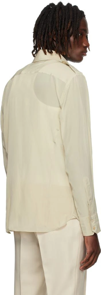 Tom Ford Beige Silk Shirt 3