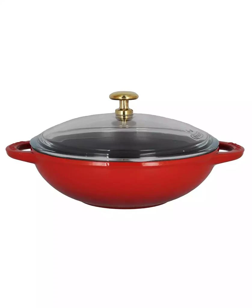 Chasseur French Enameled Cast Iron 7" Wok with Glass Lid
