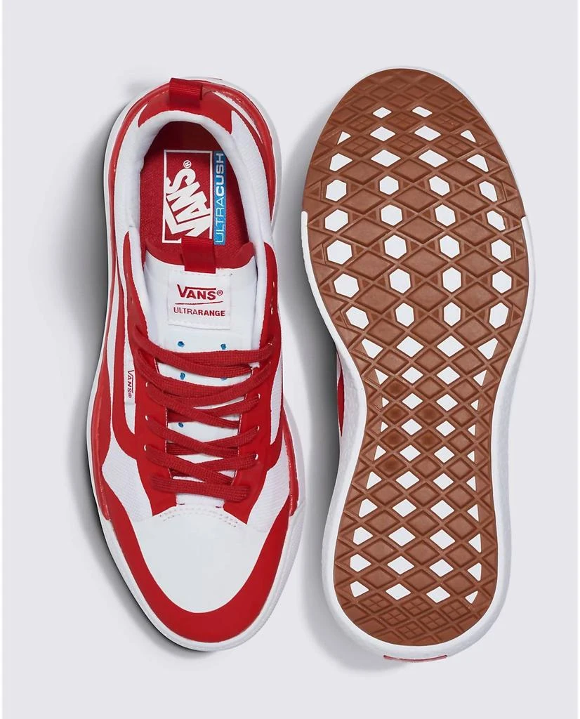 Vans Men's Ultrarange Exo Sneaker In White/red 3