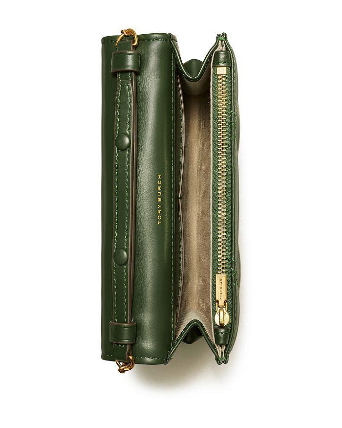 Tory Burch Kira Diamond Quilt Leather Mini Top Handle Chain Wallet