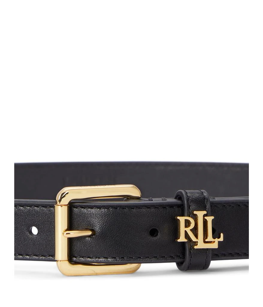 Ralph Lauren Logo-keeper Leather Skinny Belt 2