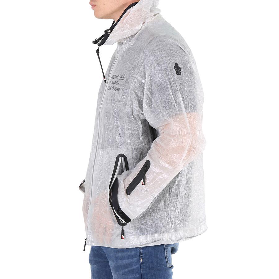 Moncler Men's White Day-Namic Crinkled-Shell Hooded Rain Jacket