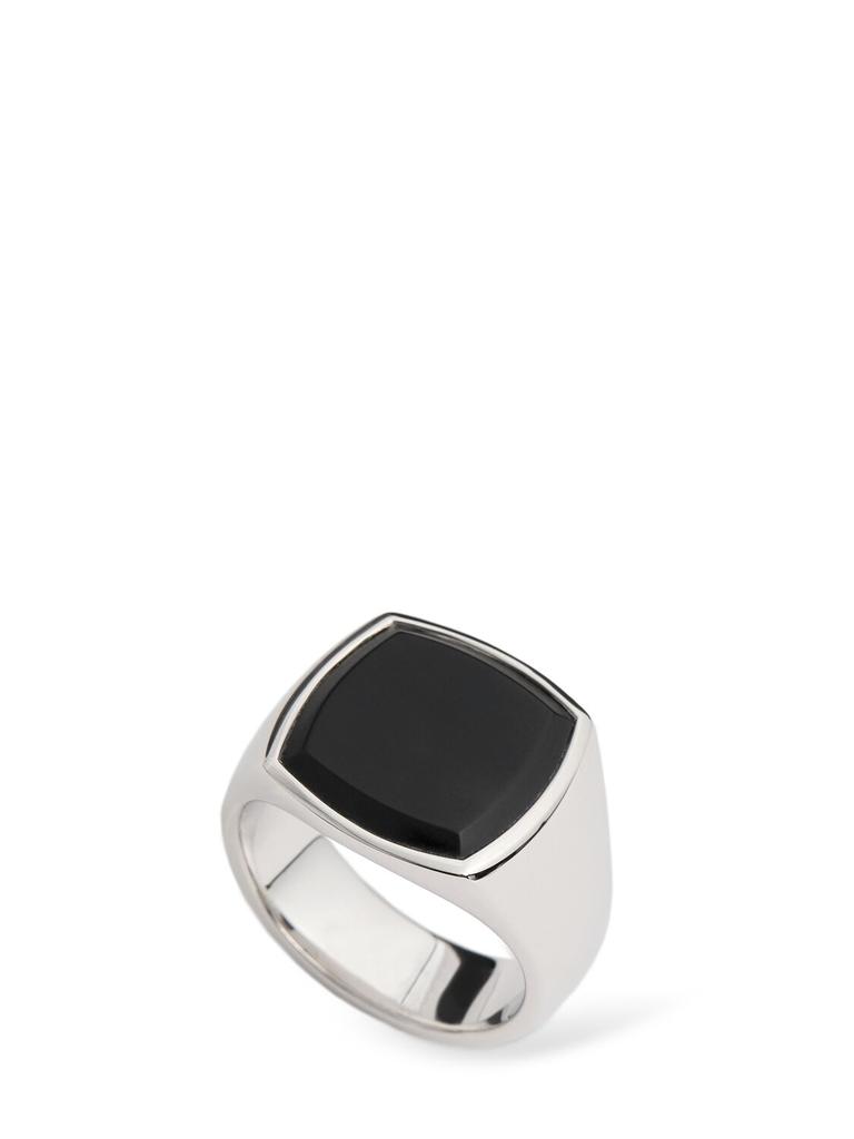 Tom Wood Cushion Black Onyx Ring