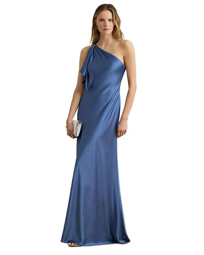 Chilton Stretch Satin Halter Evening Dress  On Sale Now with Up to 31% Off  | Discover Exclusive Deals & Savings at BeyondStyle  Authentic Ralph  Lauren gowns|dresses|women|Women|women's clothing with Limited-Time  Discounts,