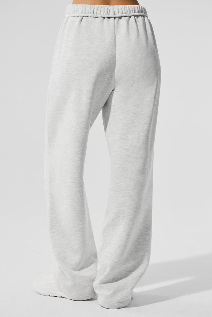 Alo Accolade Straight Leg Sweatpant - White Heather