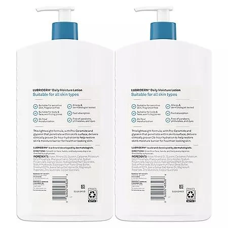 Lubriderm Lubriderm Daily Moisture Body Lotion, 24 oz., 2 pk. 2