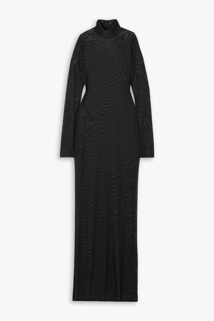 I.D. Sarrieri New York stretch-mesh turtleneck maxi dress