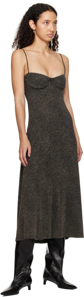 Beaufille Black Ariel Midi Dress 4