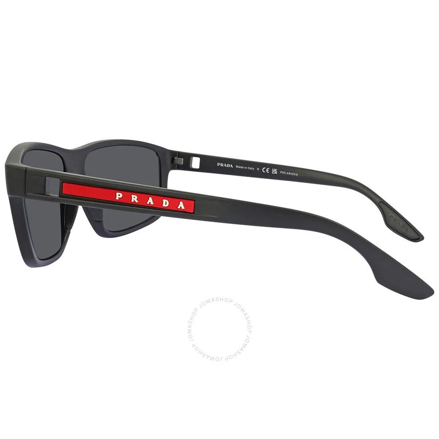 Prada Linea Rossa Polarized Dark Grey Rectangular Men's Sunglasses PS 02XS DG002G 60 3