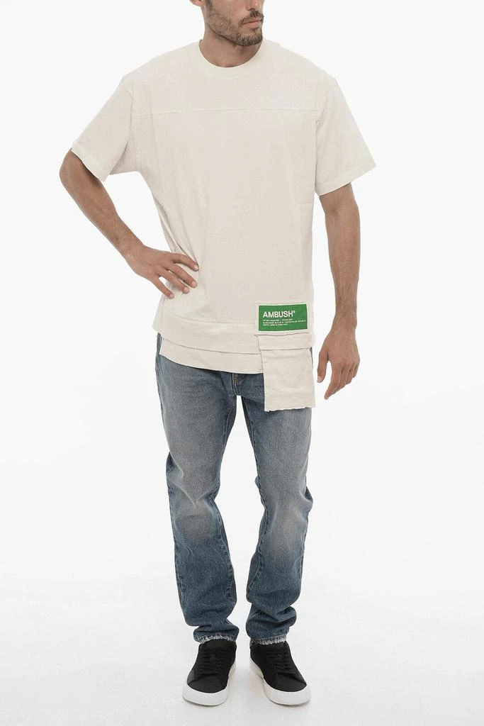 Ambush Ambush Solid Color Crew-neck T-Shirt with Waist Pocket 4