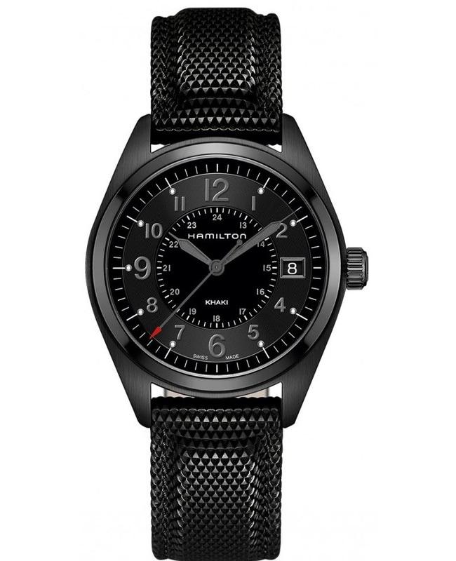 Hamilton Hamilton Khaki Field Black Dial Black Rubber Strap Men's Watch H68401735