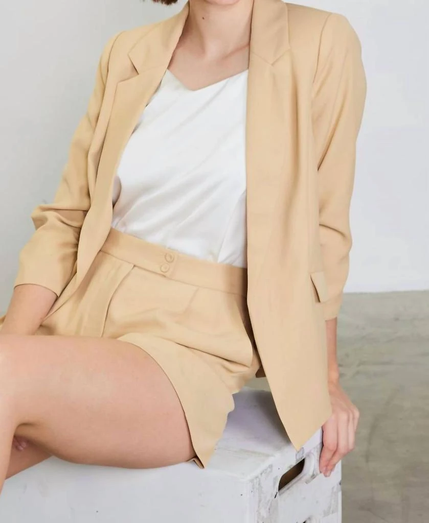 SKIES ARE BLUE Skies Are Blue - SHIRRED SLEEVE BLAZER