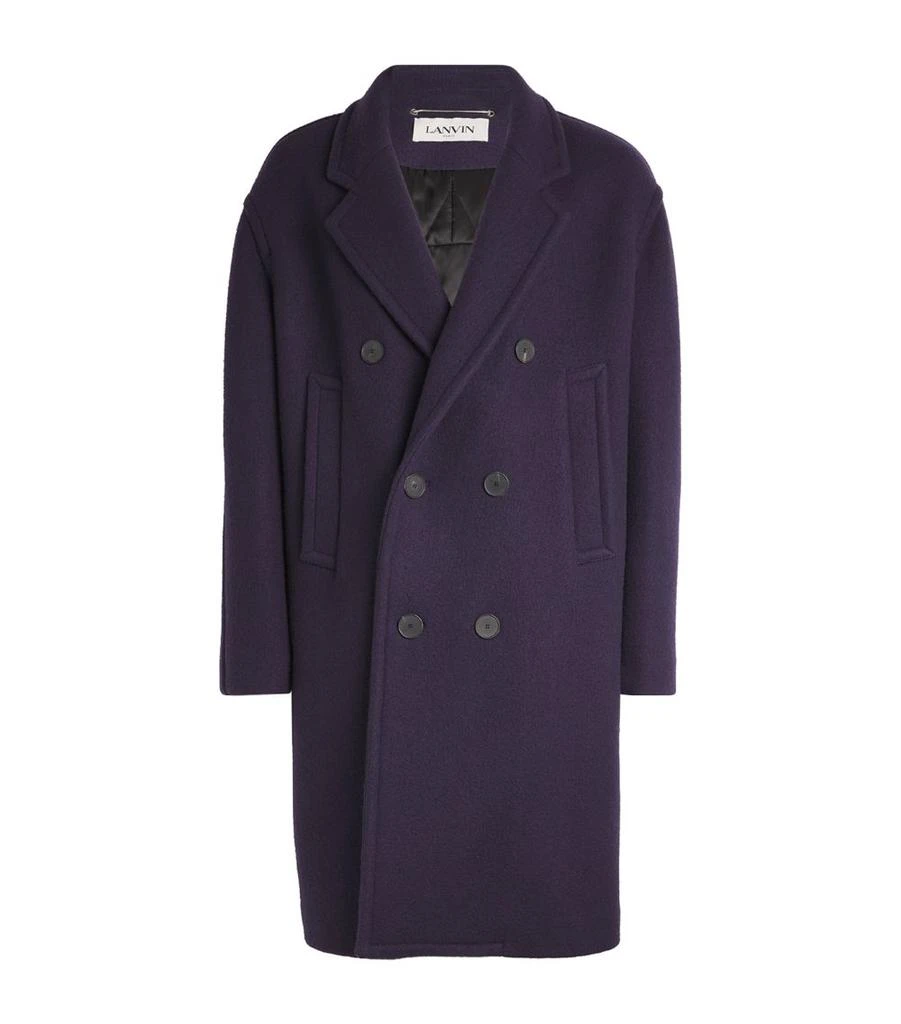 Lanvin Wool Double-Breasted Pea Coat 1
