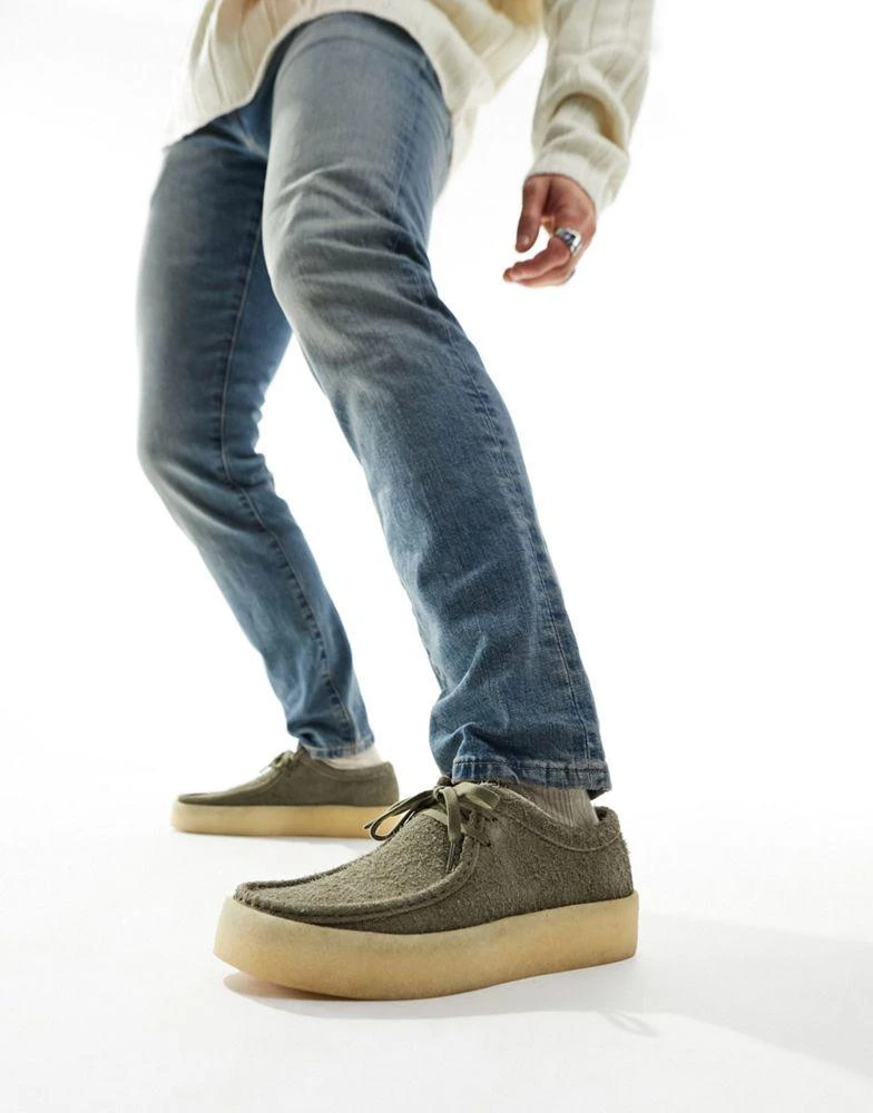 Clarks Clarks Originals Wallabee cupsole shoes in grey suede 3