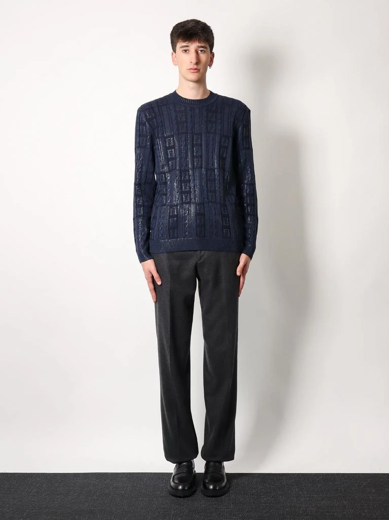 Fendi Braided wool sweater with ff details 3