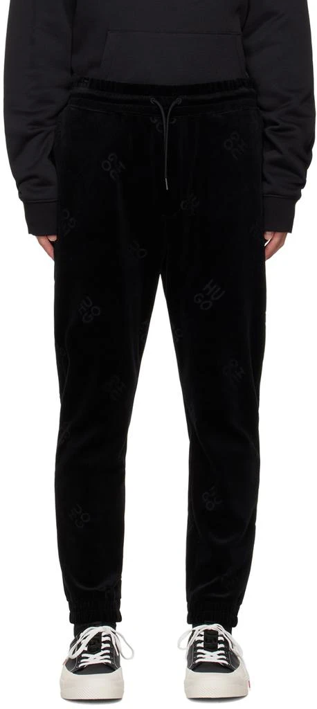 Hugo Boss Black Embossed Sweatpants 1