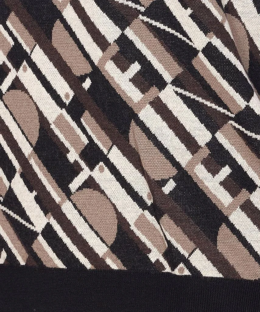 Fendi Fendi Logo Jacquard Crewneck Jumper 4