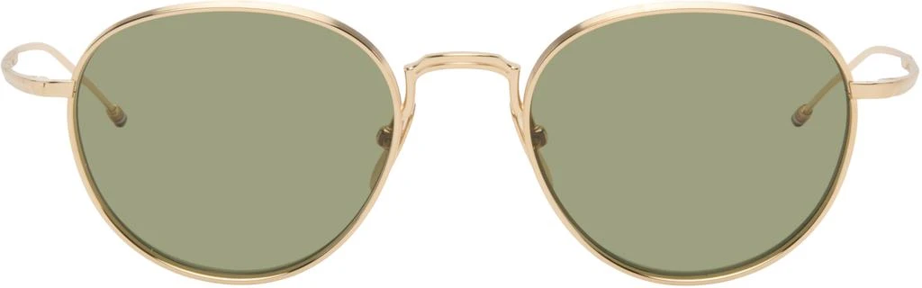 Thom Browne Gold Titanium Round Sunglasses 1