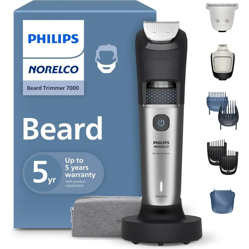 Norelco Philips  7000 Series Waterproof Cordless Beard Trimmer - BT7670-40