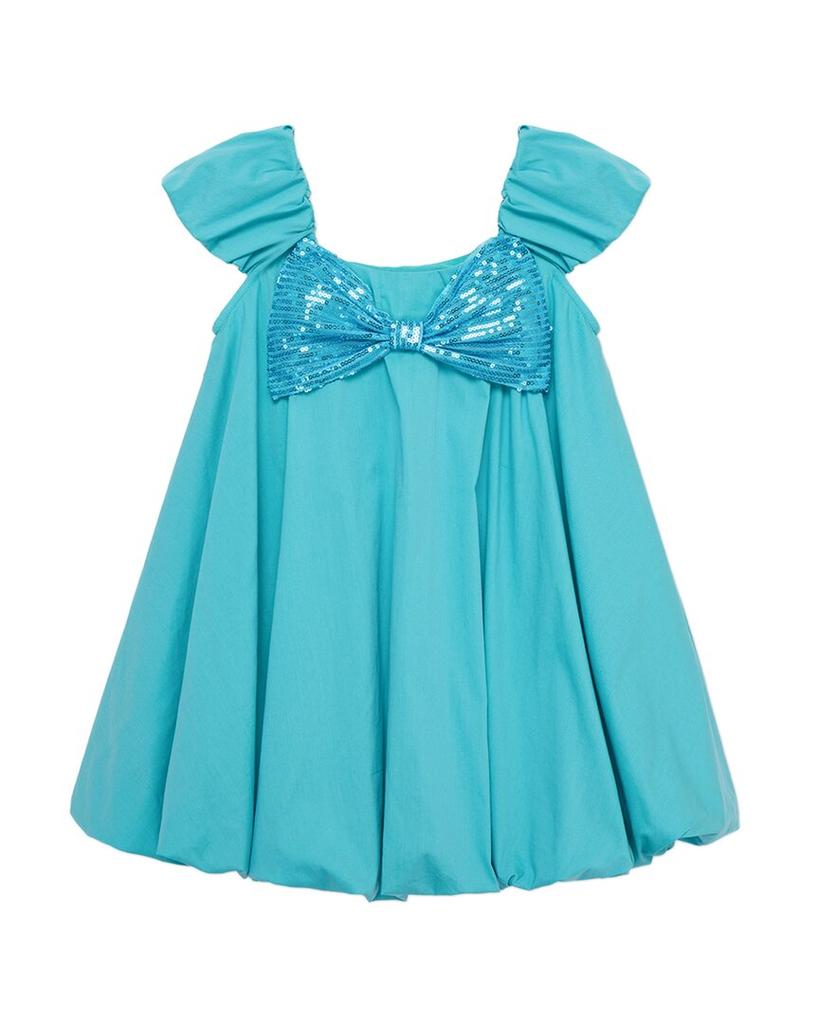 PEEK Kids Bubble Sequin Bow Dress