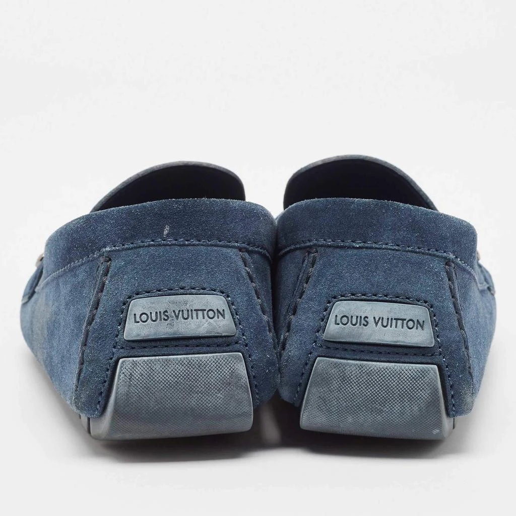 Louis Vuitton Louis Vuitton Blue Suede Monte Carlo Loafers Size 46 5