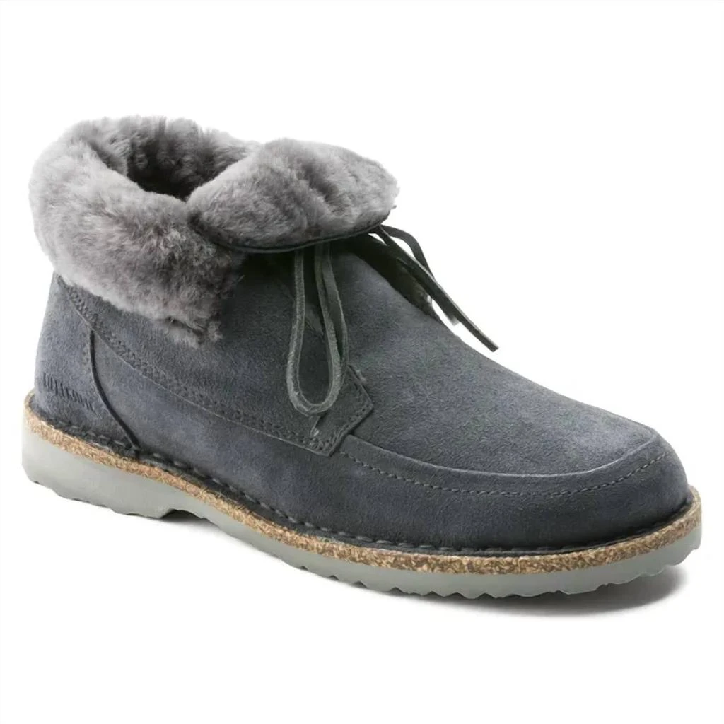 Birkenstock Womens Bakki Shearling Bootie - Regular Width In Graphite 1