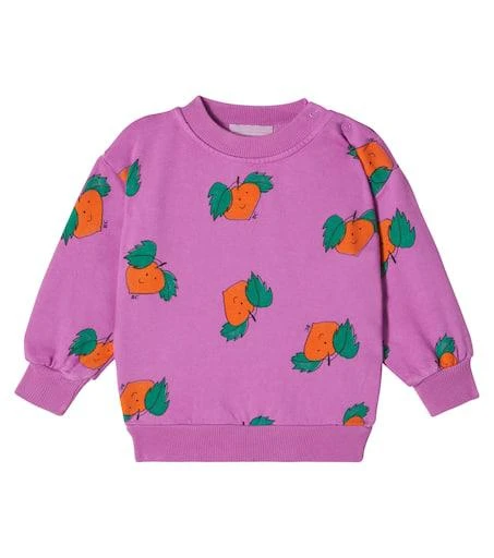 BOBO CHOSES Baby Tangerine cotton-blend jersey sweatshirt