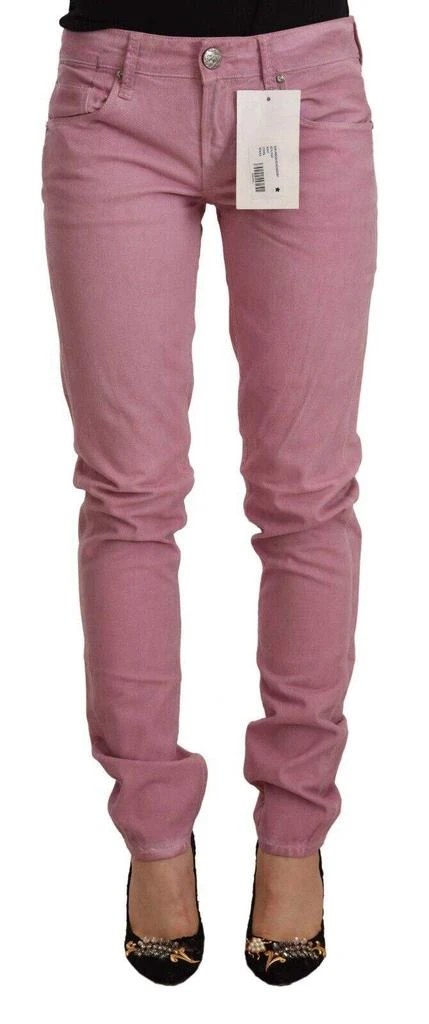 Acht Acht Pink Cotton Slim Fit Women Denim Skinny Jeans 1