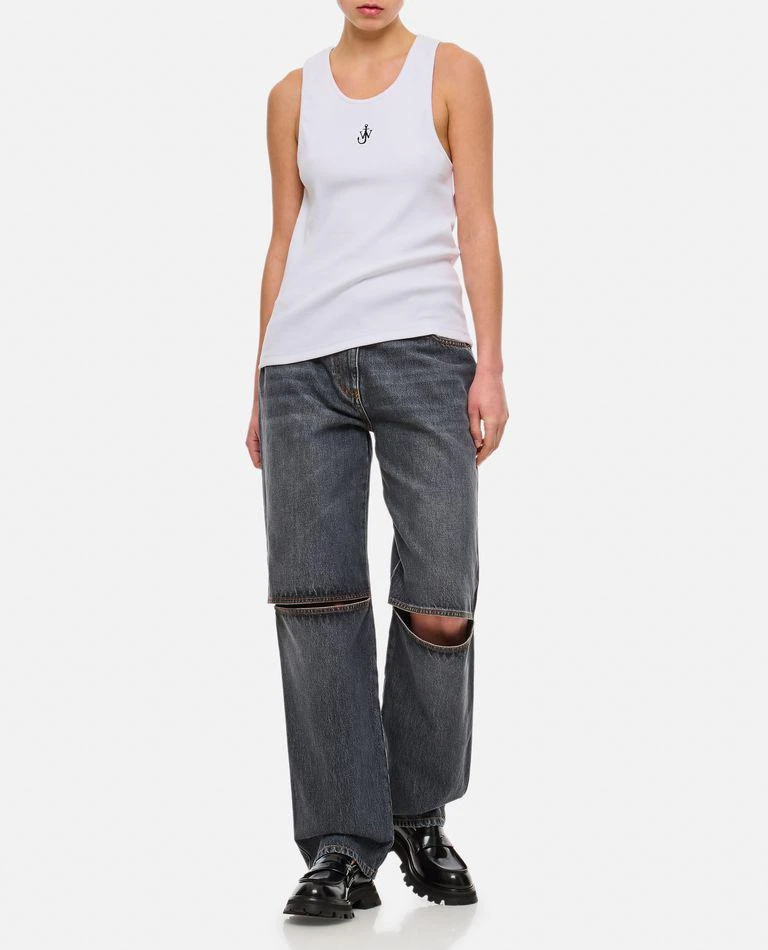 JW Anderson Cut Out Knee Bootcut Jeans 2