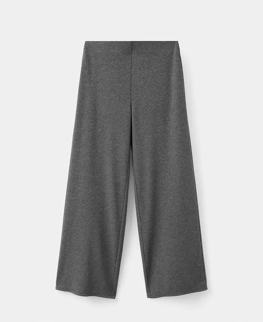 Mango Women
s Elastic Waist Straight-Fit Pants 2