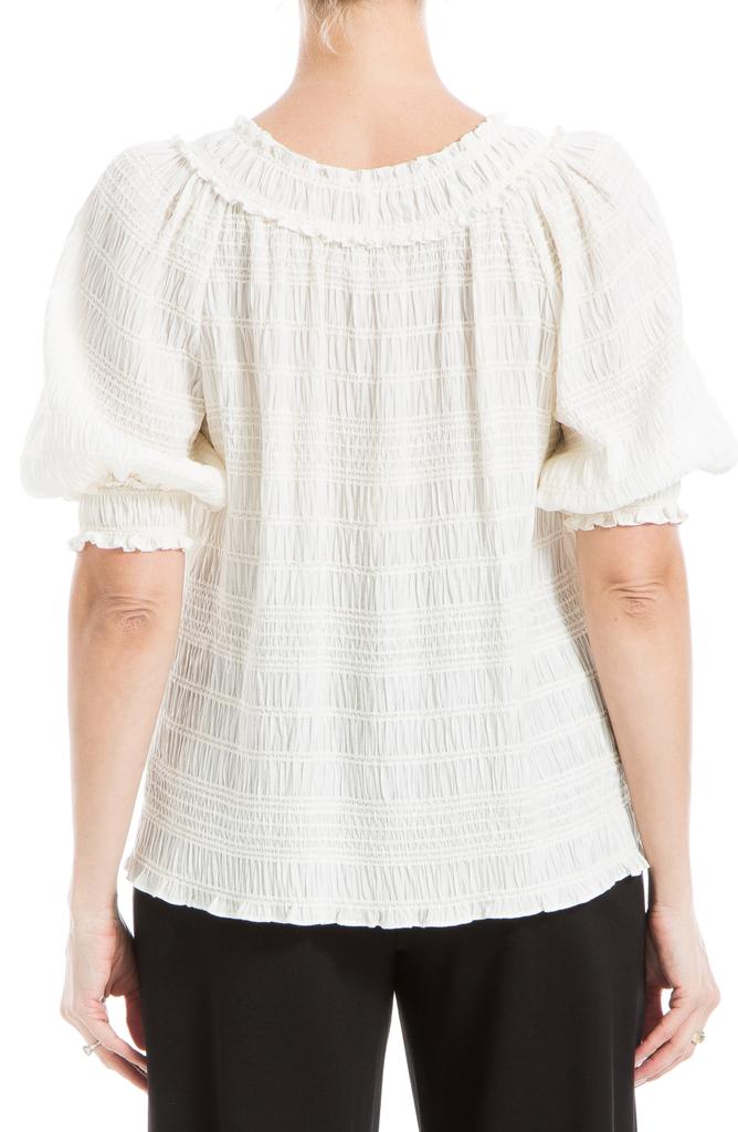 Max Studio Chennel Tassel Elbow-Length Sleeve Top