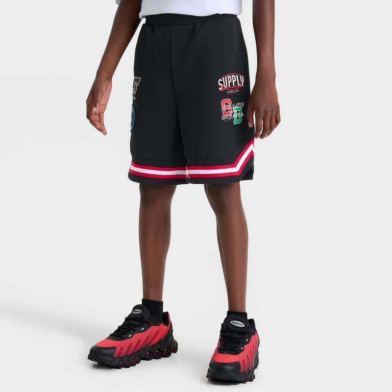 SUPPLY & DEMAND Kids' Supply & Demand Patch Mesh Shorts