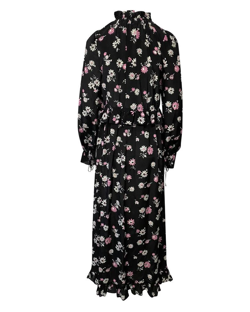LES RÊVERIES Les Revêries Tie-front Maxi Dress in Floral Print Silk 3