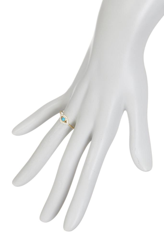 Brand New ADORNIA outlets 14k Yellow Gold Plated Turquoise & Swarovski Crystal