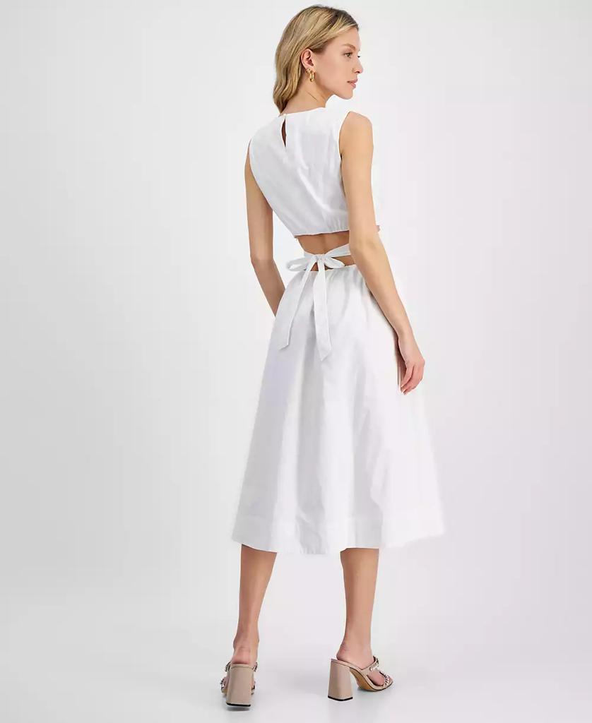 RACHEL Rachel Roy Women's Mila Scoop-Neck Midi Cutout Dress