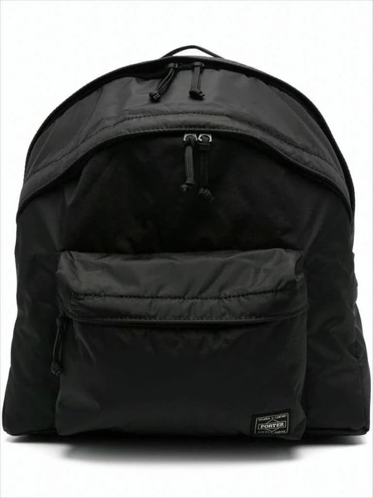 Porter Black Nylon Backpack With Spacious Compartment And Versatile Carrying Options
