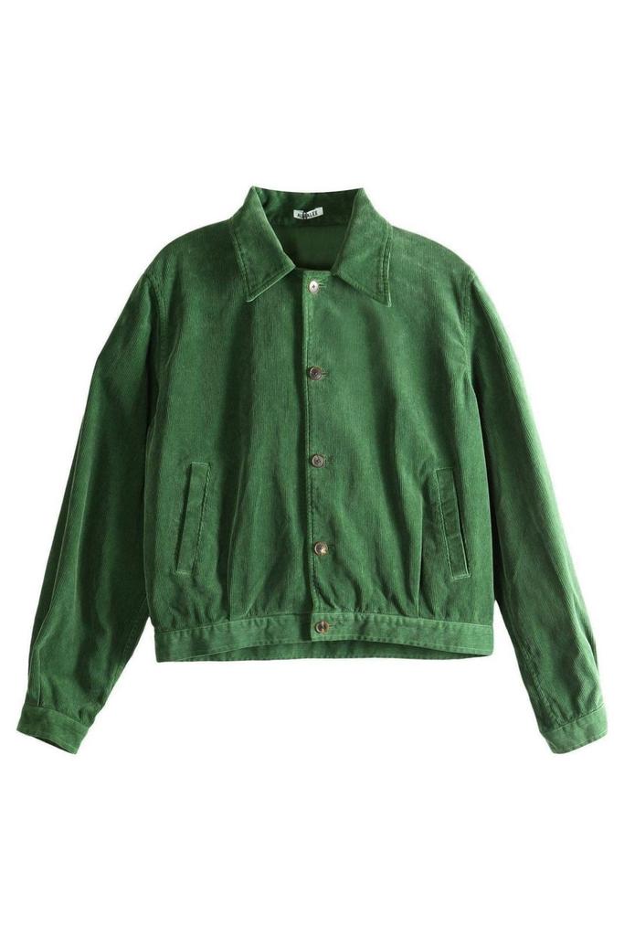 ジャケット・アウター PIGMENT DYED FINX CORDUROY BLOUSON GREEN Shop Auralee Pigment Dyed Finx Corduroy Blouson on Sale at