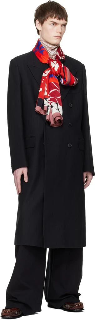 Dries Van Noten Black Double-Breasted Coat 5