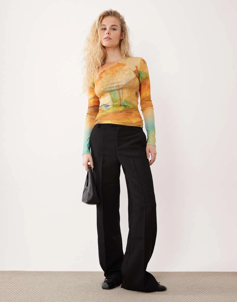 ASOS ASOS DESIGN long sleeve top with print 2