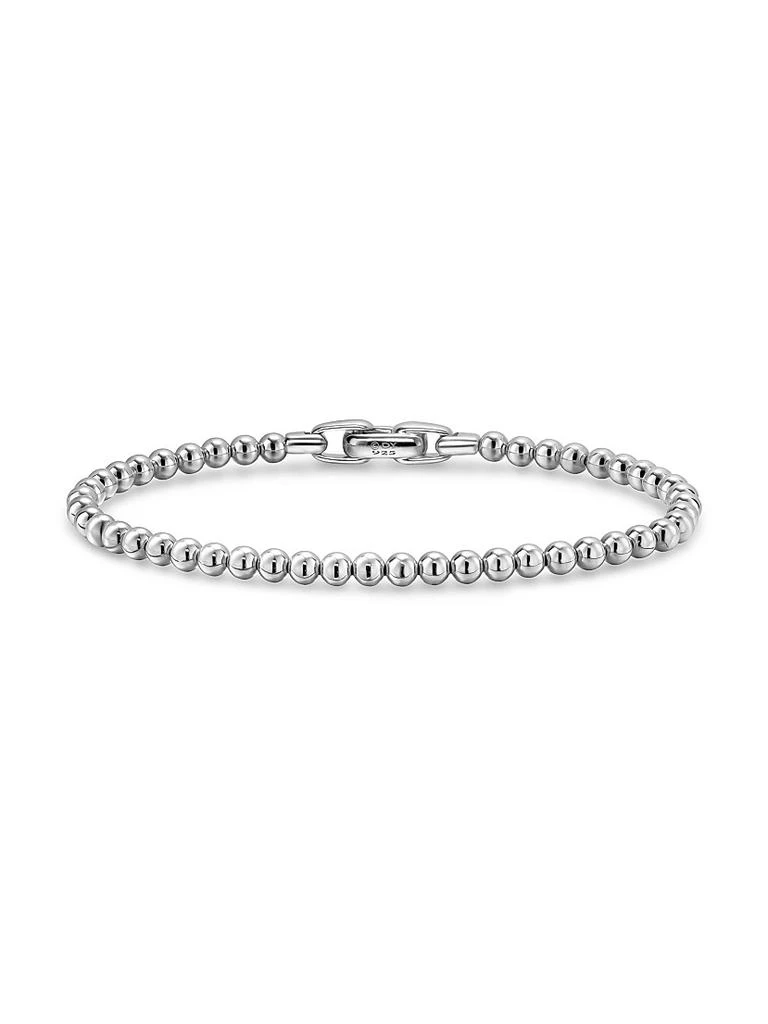 David Yurman Spiritual Beads Metal Bead Bracelet in Sterling Silver, 4MM