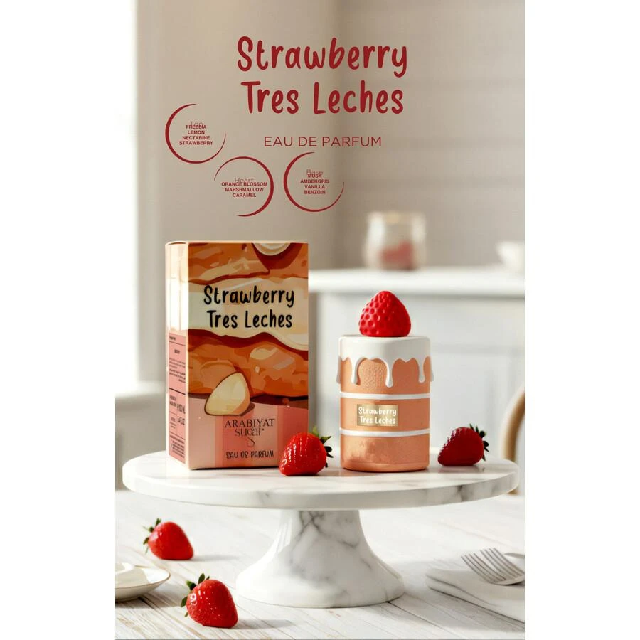 Arabiyat Sugar Ladies Strawberry Tres Leches EDP Spray 3.4 oz Fragrances 6290361916971 2