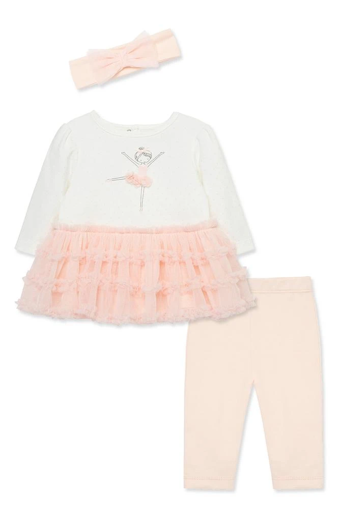 Little Me Ballet Tutu Top, Leggings & Headband Set 2